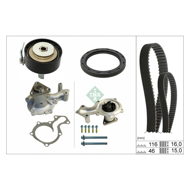 Waterpomp + distributieriem set