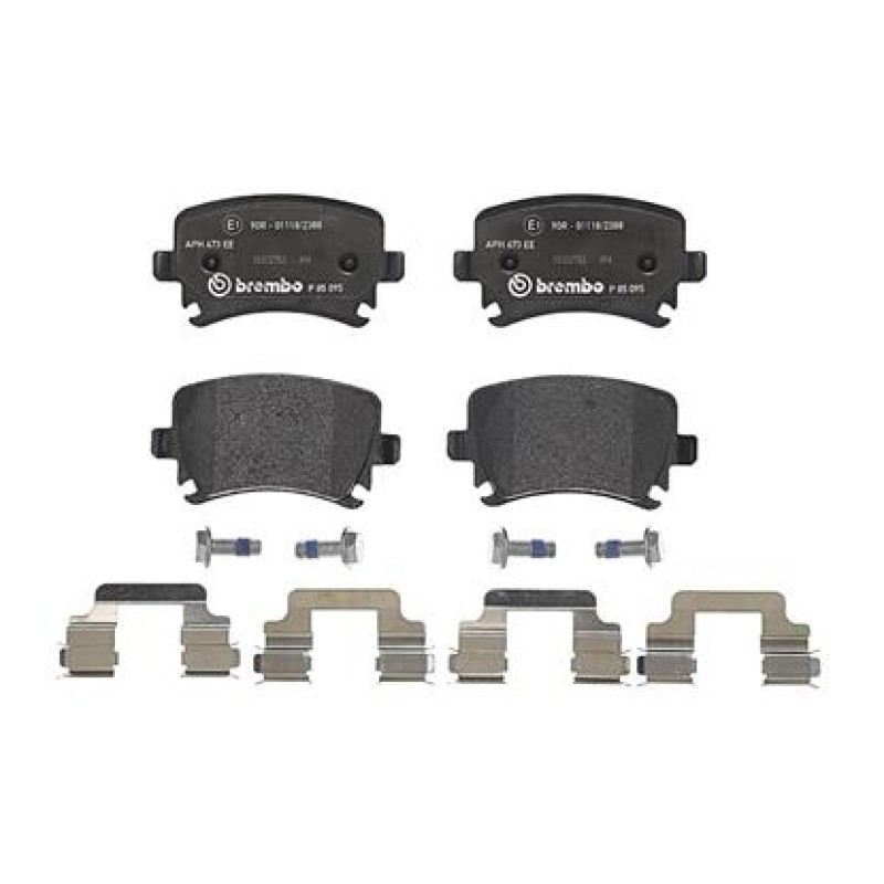 Remblokkenset Achteras Brembo premium