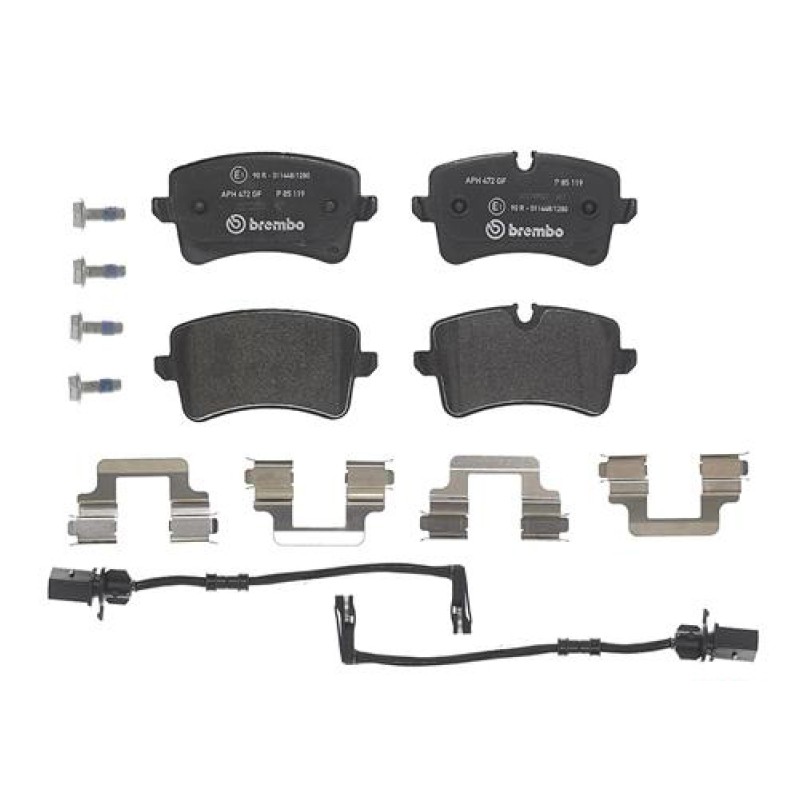 Remblokkenset Achteras Brembo premium