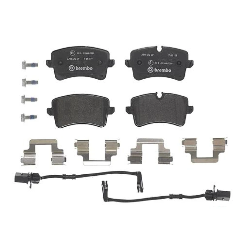 Remblokkenset Achteras Brembo premium