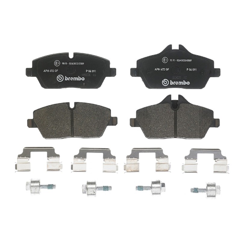 Remblokkenset Vooras Brembo premium