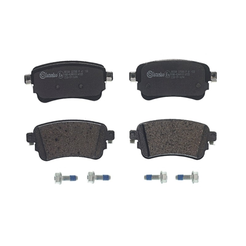 Remblokkenset Achteras Brembo premium