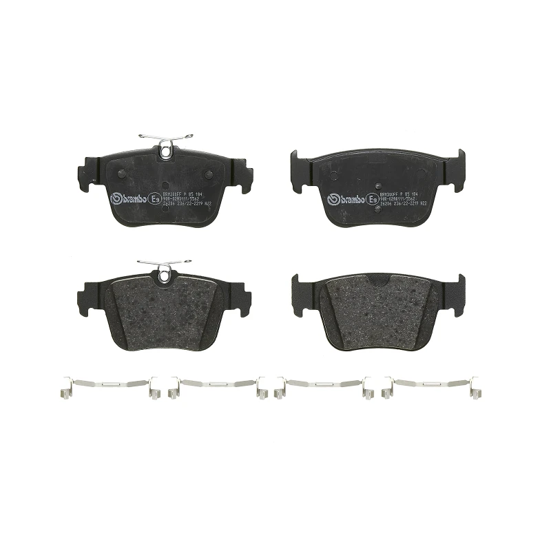 Remblokkenset Achteras Brembo premium