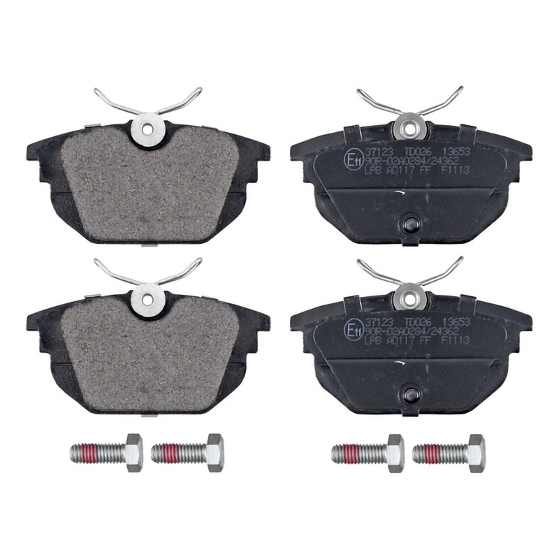 Remblokkenset Achteras standaard kwaliteit