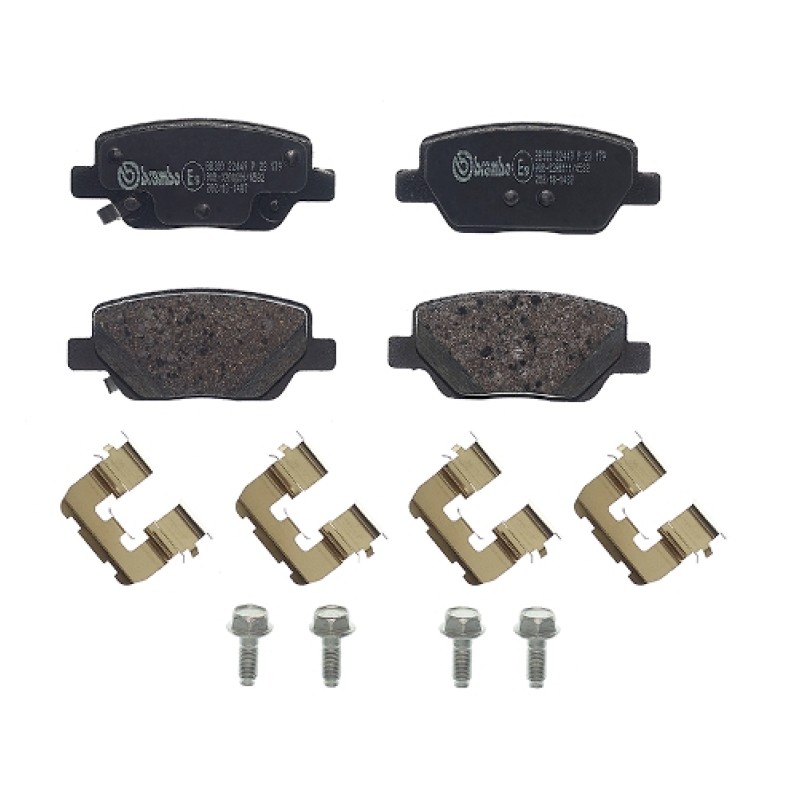 Remblokkenset Achteras Brembo premium