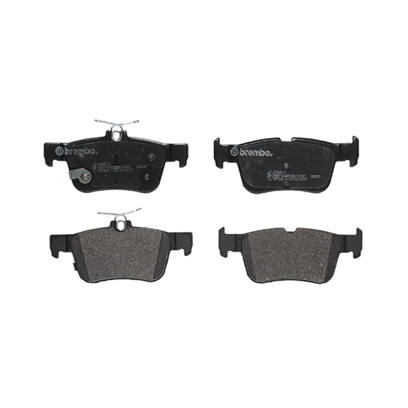 Remblokkenset Achteras Brembo premium