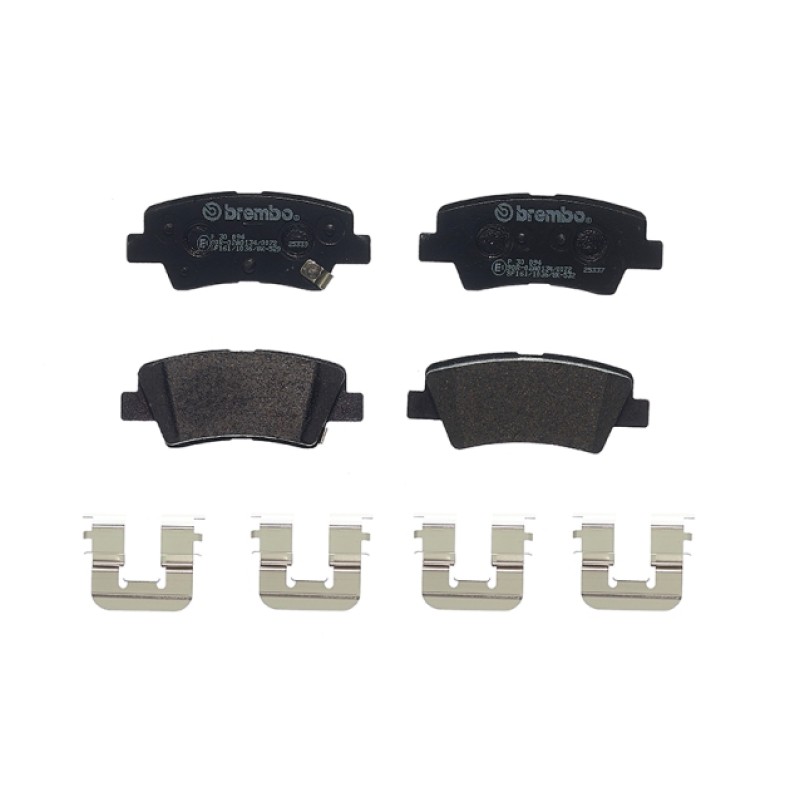 Remblokkenset Achteras Brembo premium