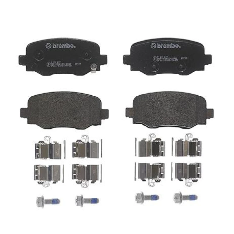 Remblokkenset Achteras Brembo premium