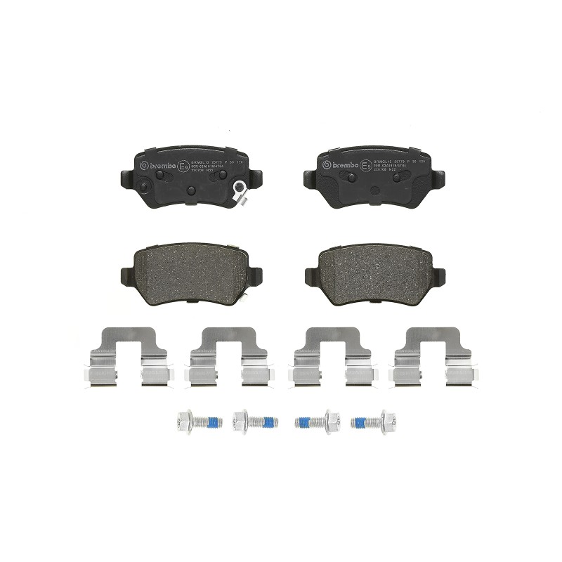 Remblokkenset Achteras Brembo premium