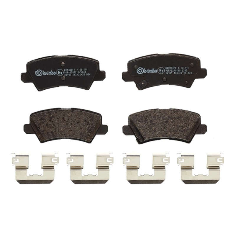 Remblokkenset Achteras Brembo premium
