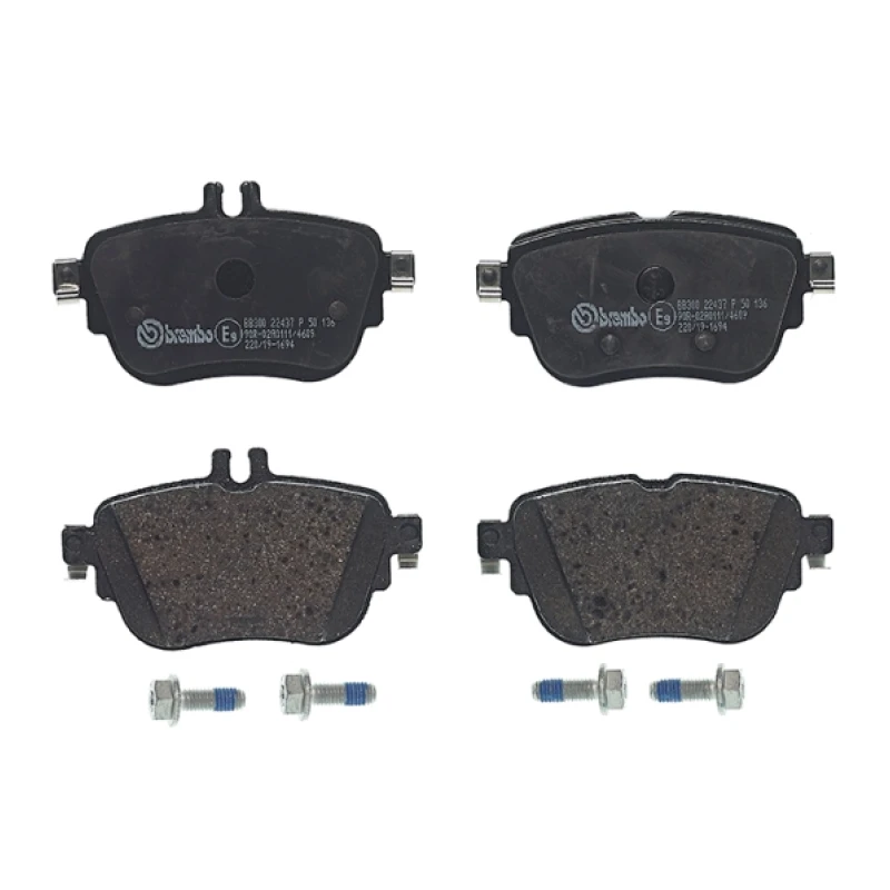 Remblokkenset Achteras Brembo premium