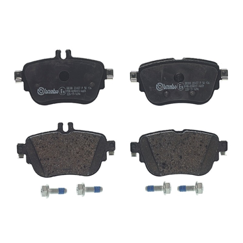 Remblokkenset Achteras Brembo premium