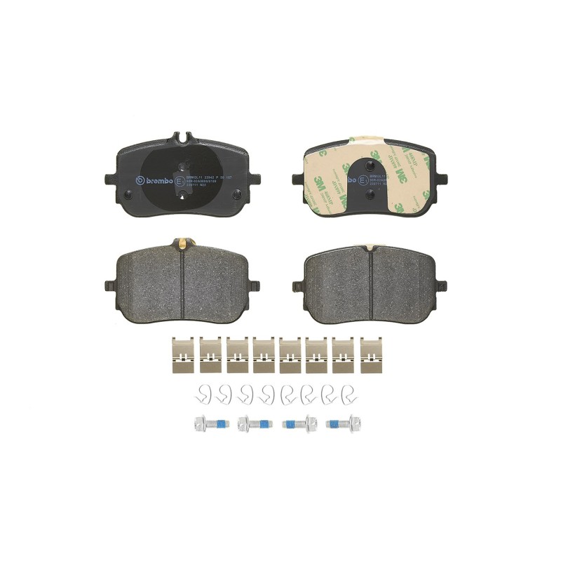 Remblokkenset Vooras Brembo premium