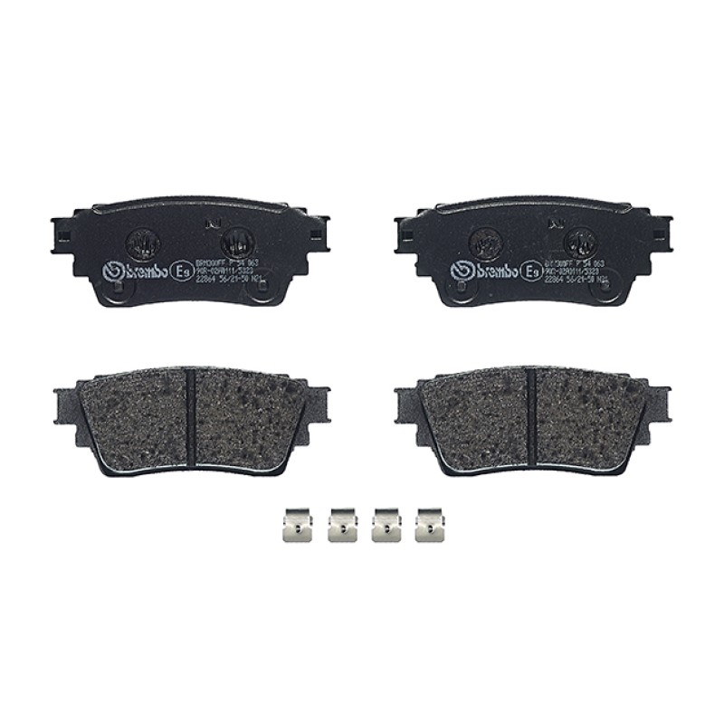Remblokkenset Achteras Brembo premium