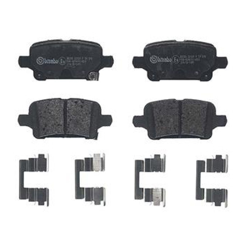 Remblokkenset Achteras Brembo premium