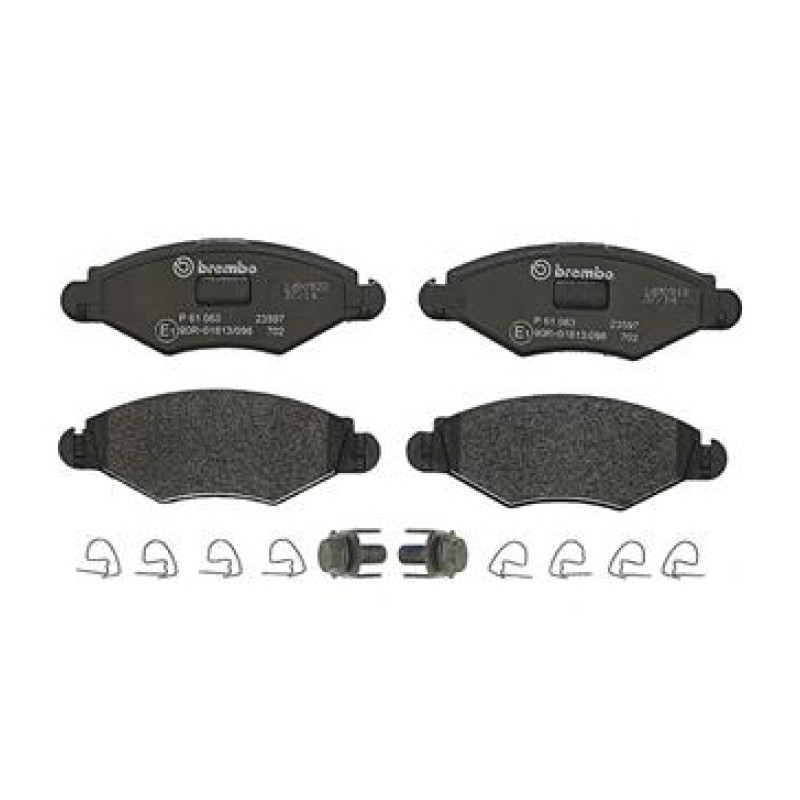 Remblokkenset Vooras Brembo premium