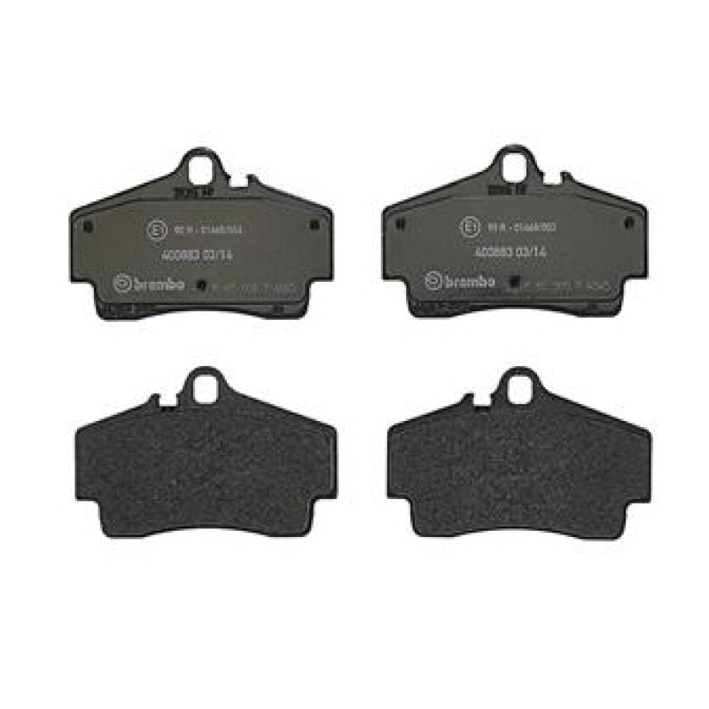Remblokkenset Achteras Brembo premium