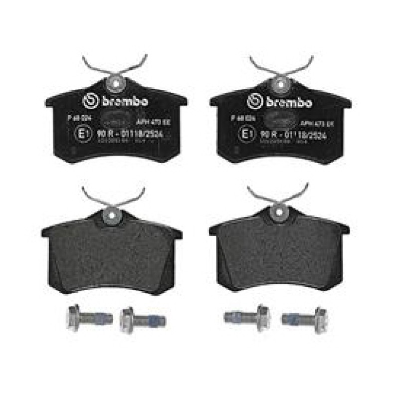 Remblokkenset Achteras Brembo premium