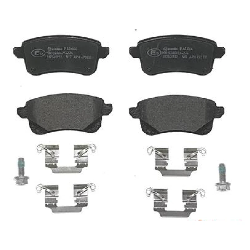 Remblokkenset Achteras Brembo premium