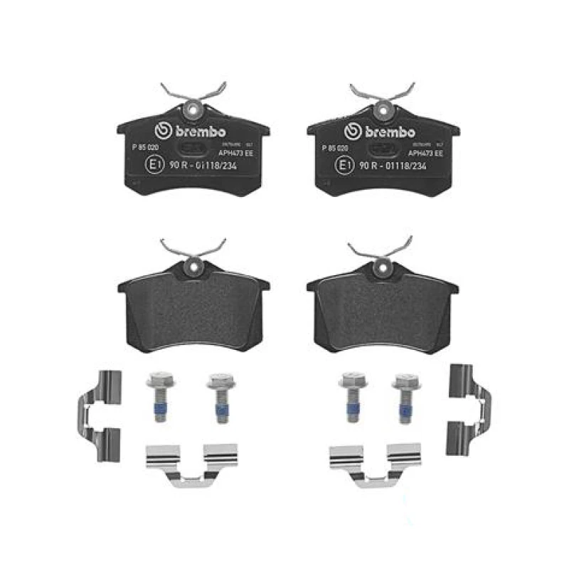 Remblokkenset Achteras Brembo premium