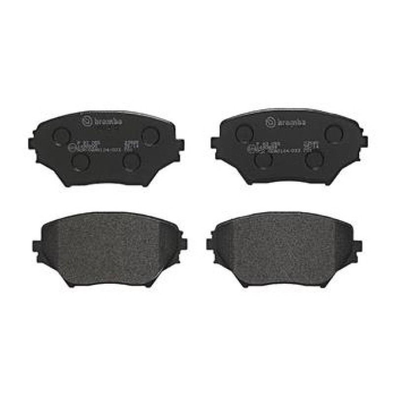 Remblokkenset Vooras Brembo premium