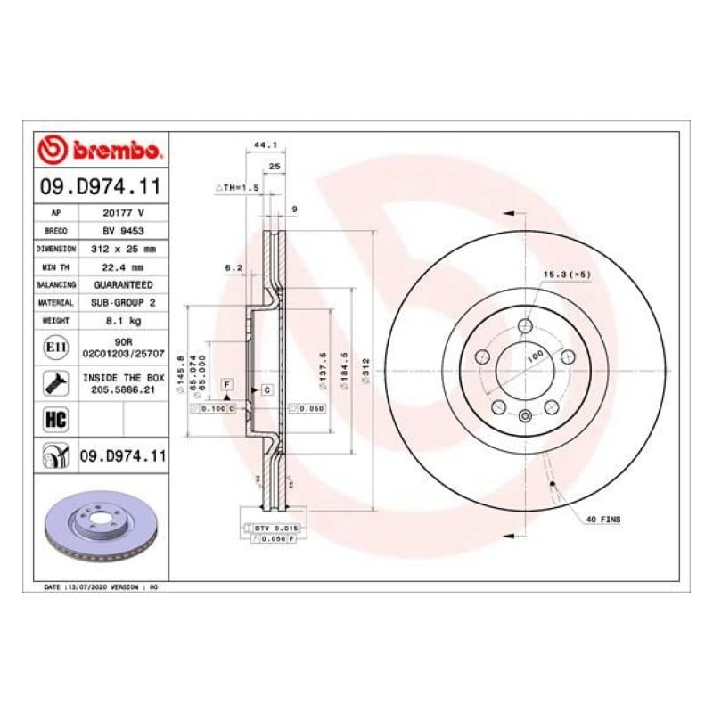 Remschijven Vooras Brembo Premium