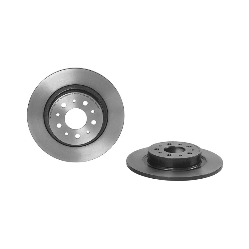 Remschijven Achteras Brembo Premium
