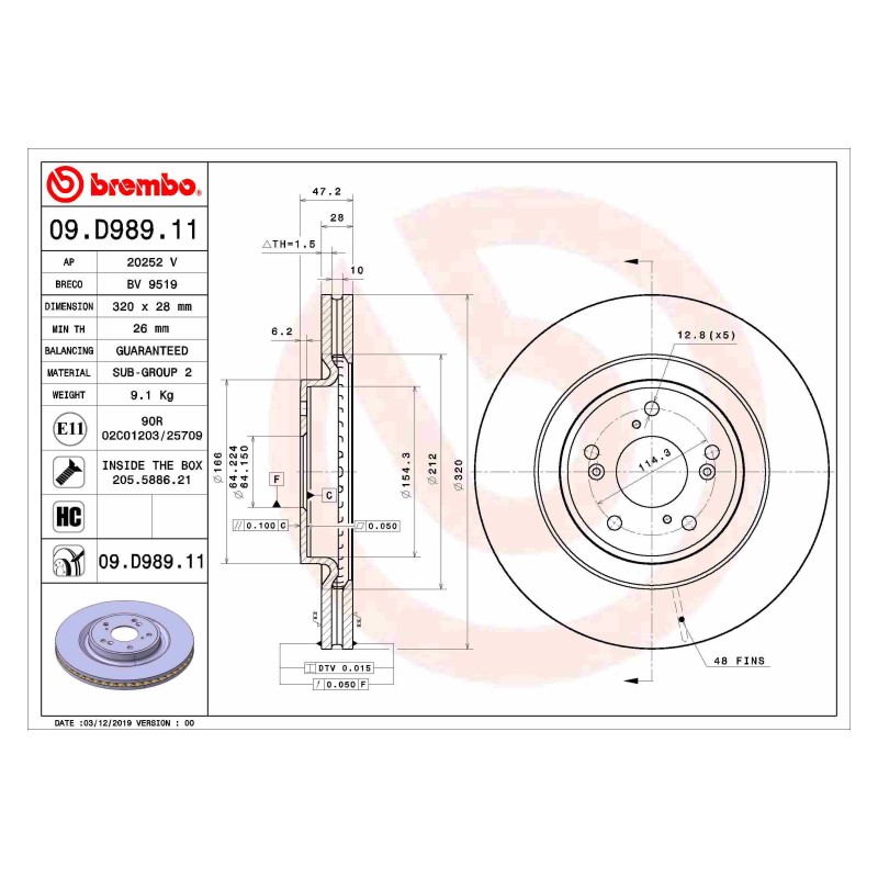 Remschijven Vooras Brembo Premium