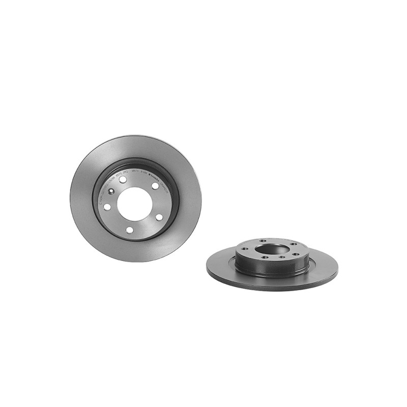 Remschijven Achteras Brembo Premium